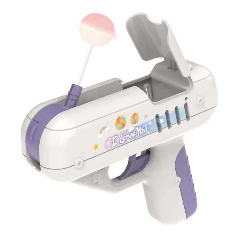 Children Lollipop Gun Toys Love Surprise Creative Candy Storage with Sound and Light Kids Funny Surprise Gifts Boys Girls Toy