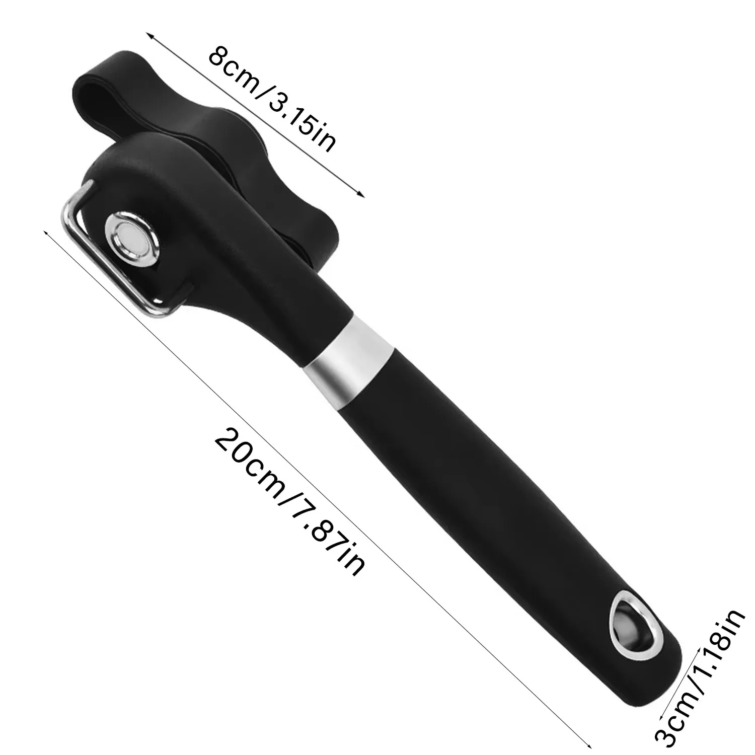 Plastic manual side-cut can opener