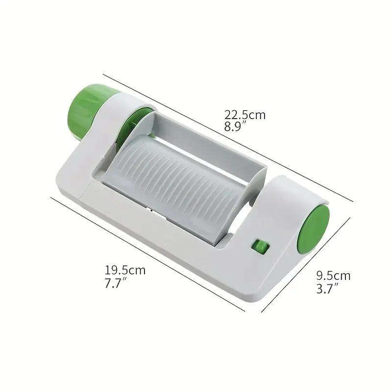 Compact manual fruit and vegetable peeler, corer, and slicer