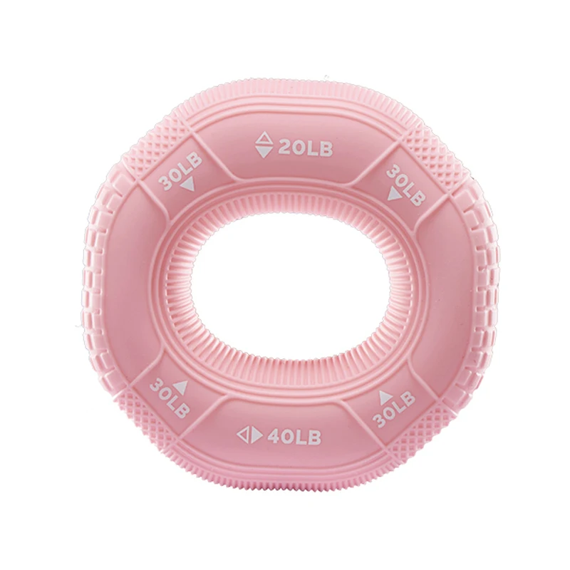 Silicone Adjustable 20-90LB Hand Grip Arm Strength Exercise Gripping Ring Fitness Gym Finger Forearm Trainer Carpal Expander