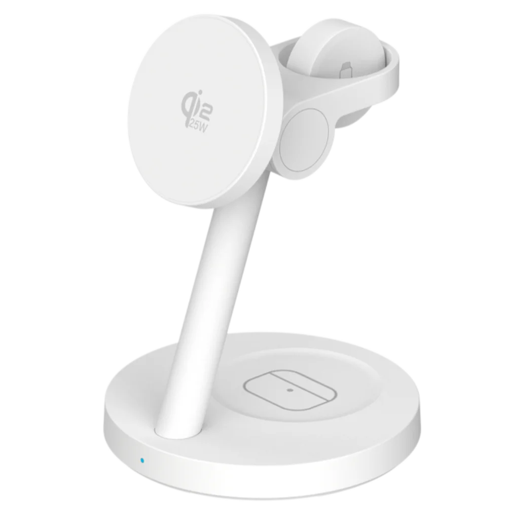 25W Qi2.2 Certified 3-in-1 Magnetic Charging Station