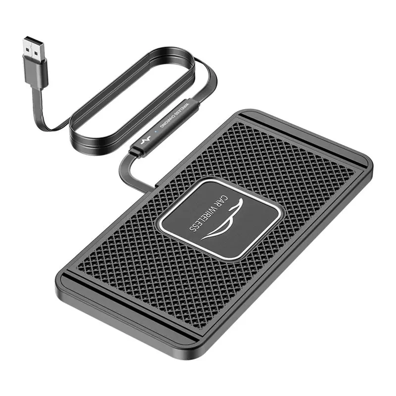 T43C Car Wireless Charging Pad with USB Port